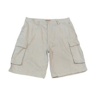 [LR Scoop] Cream Khaki Cargo Shorts - Size 38